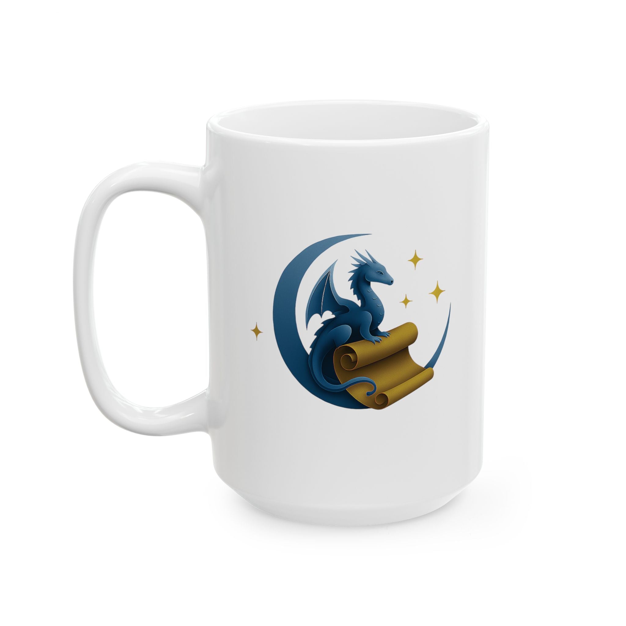 Moonlit Scrolls Ceramic Mug, (11oz, 15oz)