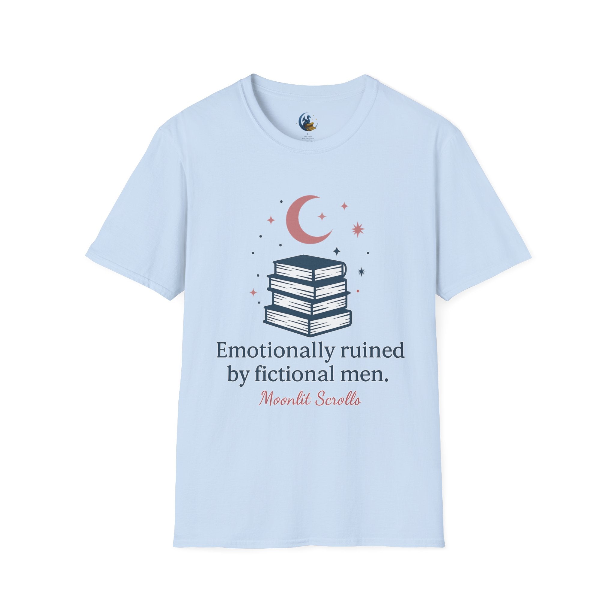 Emotionally Ruined by Fictional Men T-Shirt — Book Lover Graphic Tee