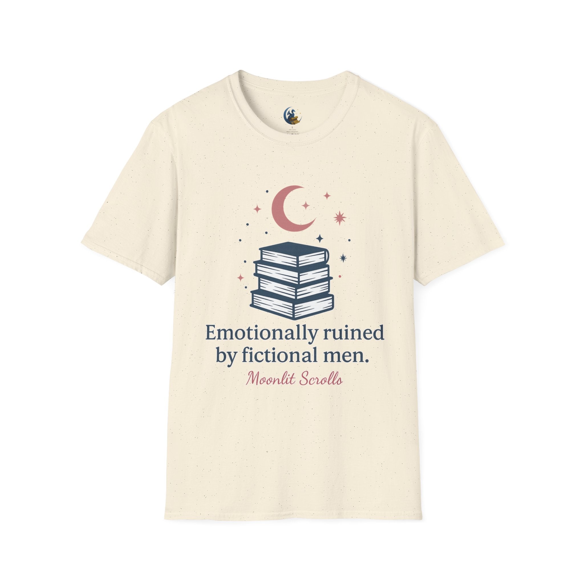 Emotionally Ruined by Fictional Men T-Shirt — Book Lover Graphic Tee