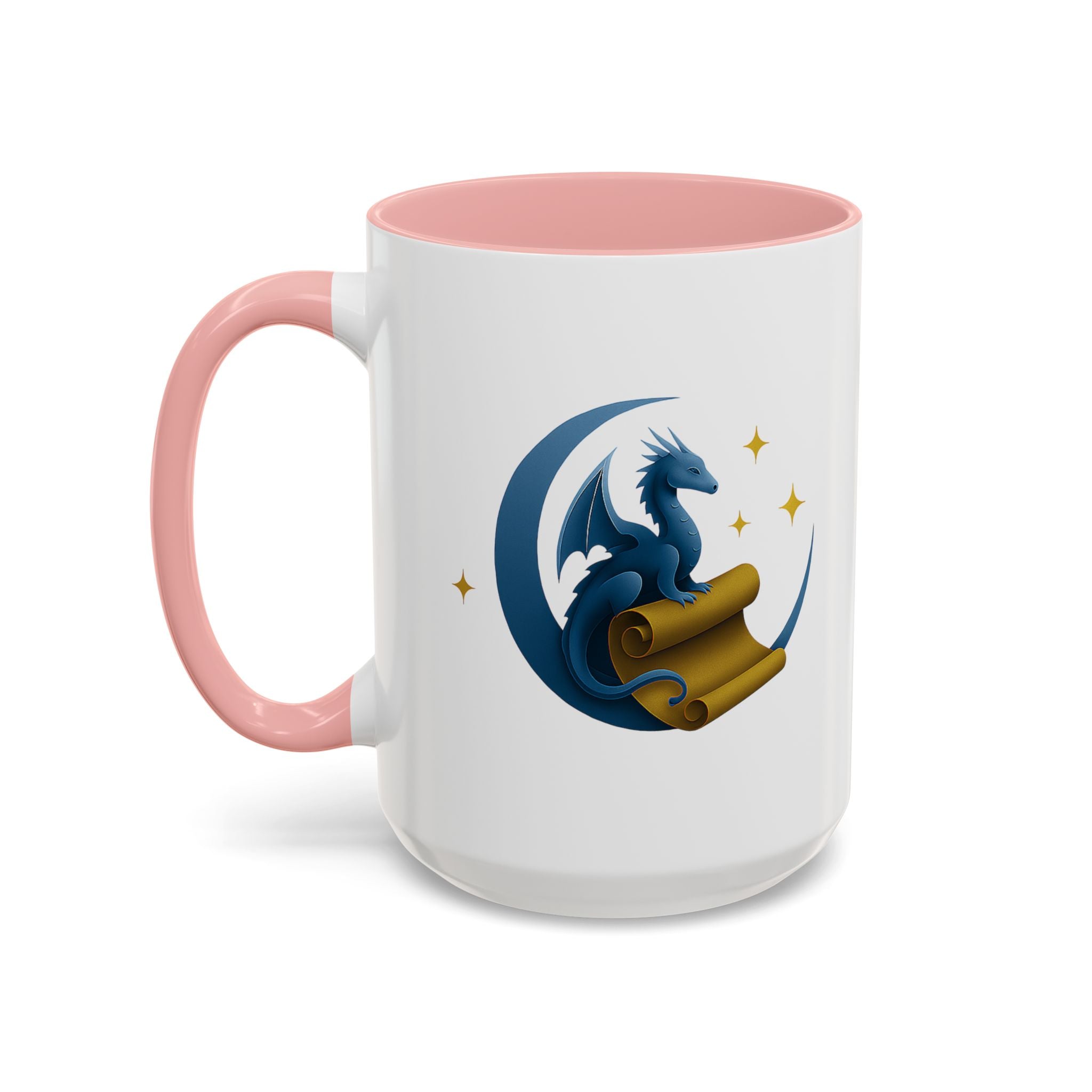 Moonlit Scrolls with Accent Color Coffee Mug  (11/15oz)