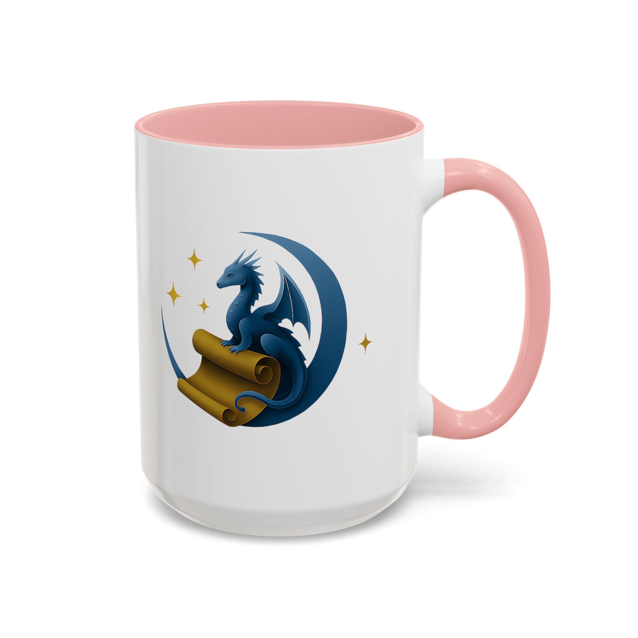Moonlit Scrolls with Accent Color Coffee Mug  (11/15oz)