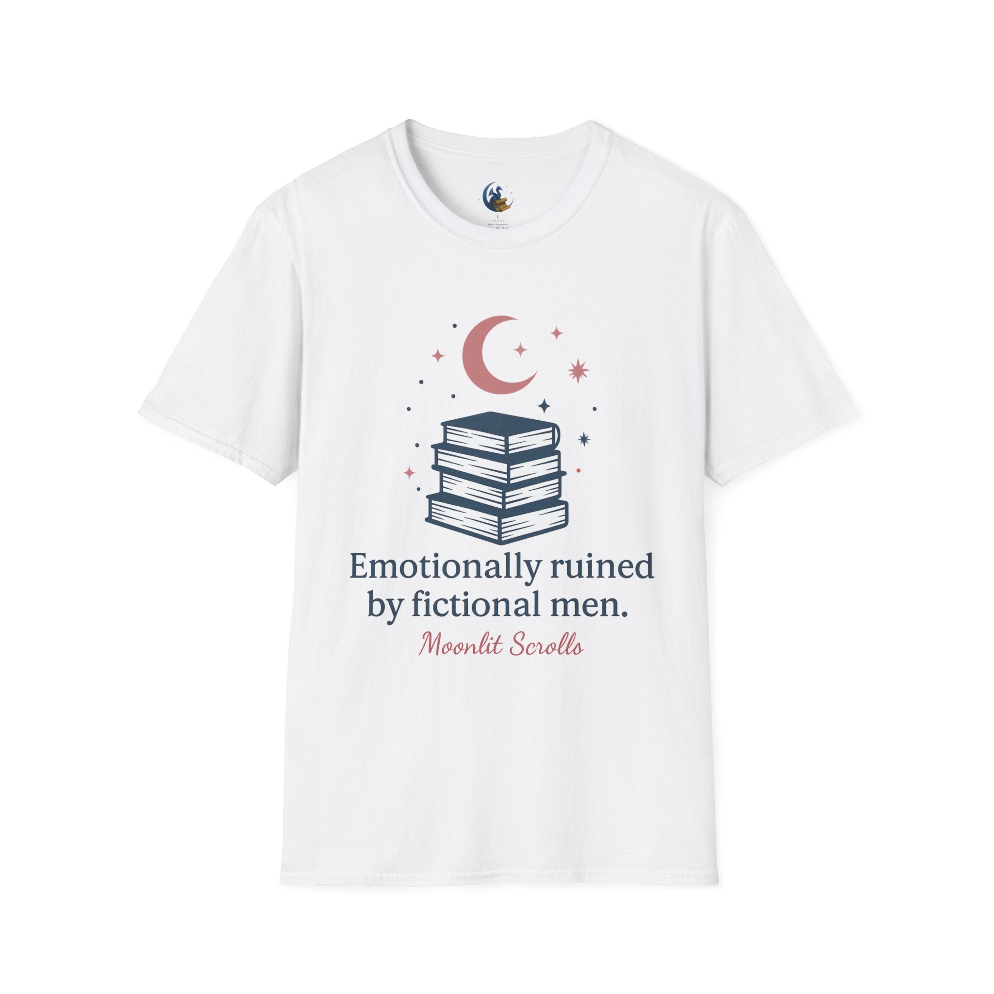 Emotionally Ruined by Fictional Men T-Shirt — Book Lover Graphic Tee
