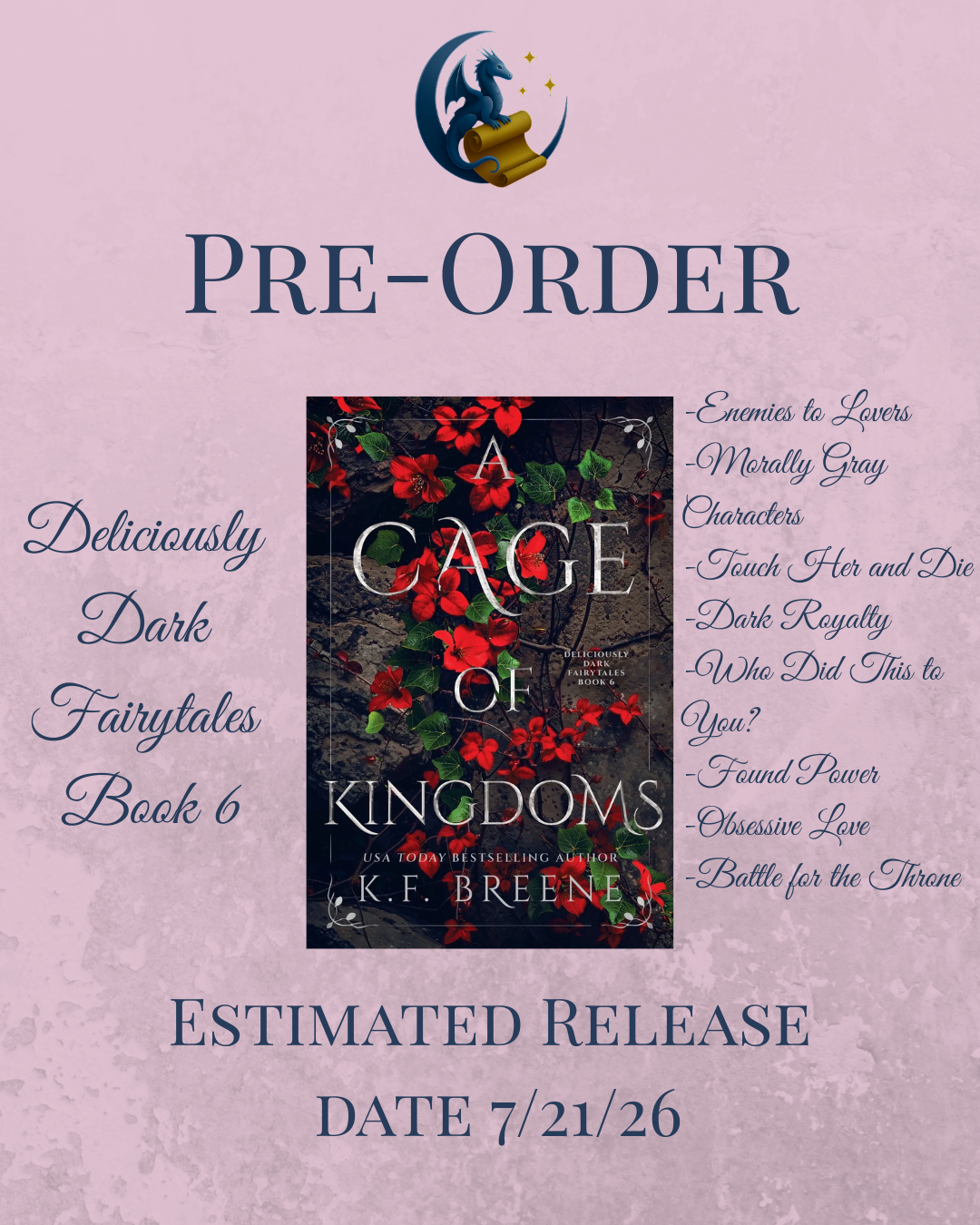 *Pre-Order* A Cage of Kingdoms (Deliciously Dark Fairytales #6)