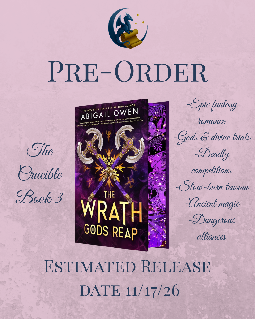 *Pre-Order* The Wrath Gods Reap (The Crucible Book 3)