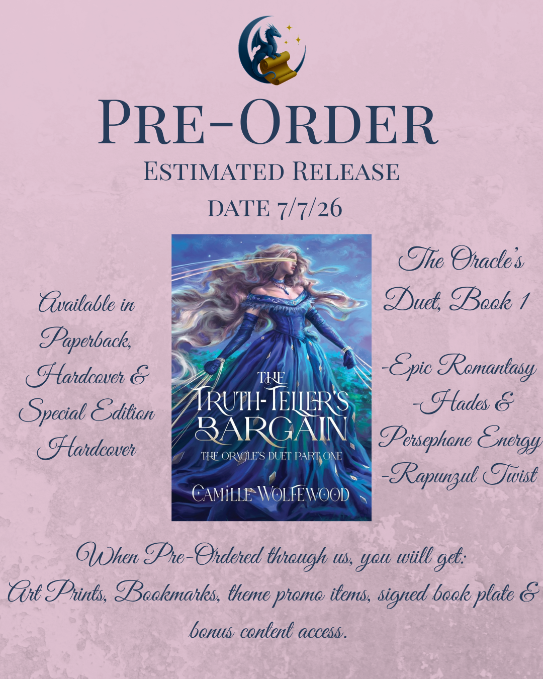 *Pre-Order* The Truth-Teller's Bargain (The Oracles's Duet Book 1)